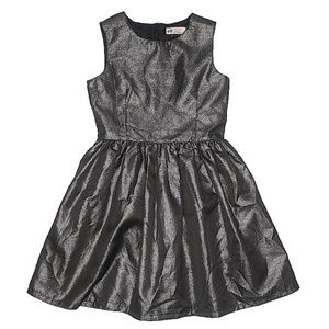 H&M Metallic Black Girls Dress 10-11Y